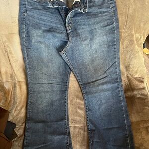 Style & Co. Blue Flare Wide Leg Jeans